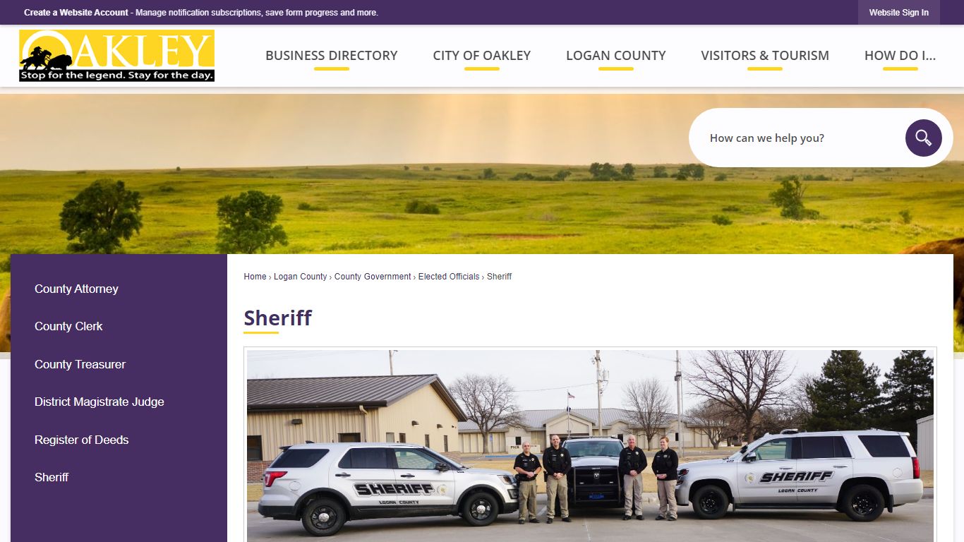 Sheriff | Oakley, KS - DiscoverOakley.com